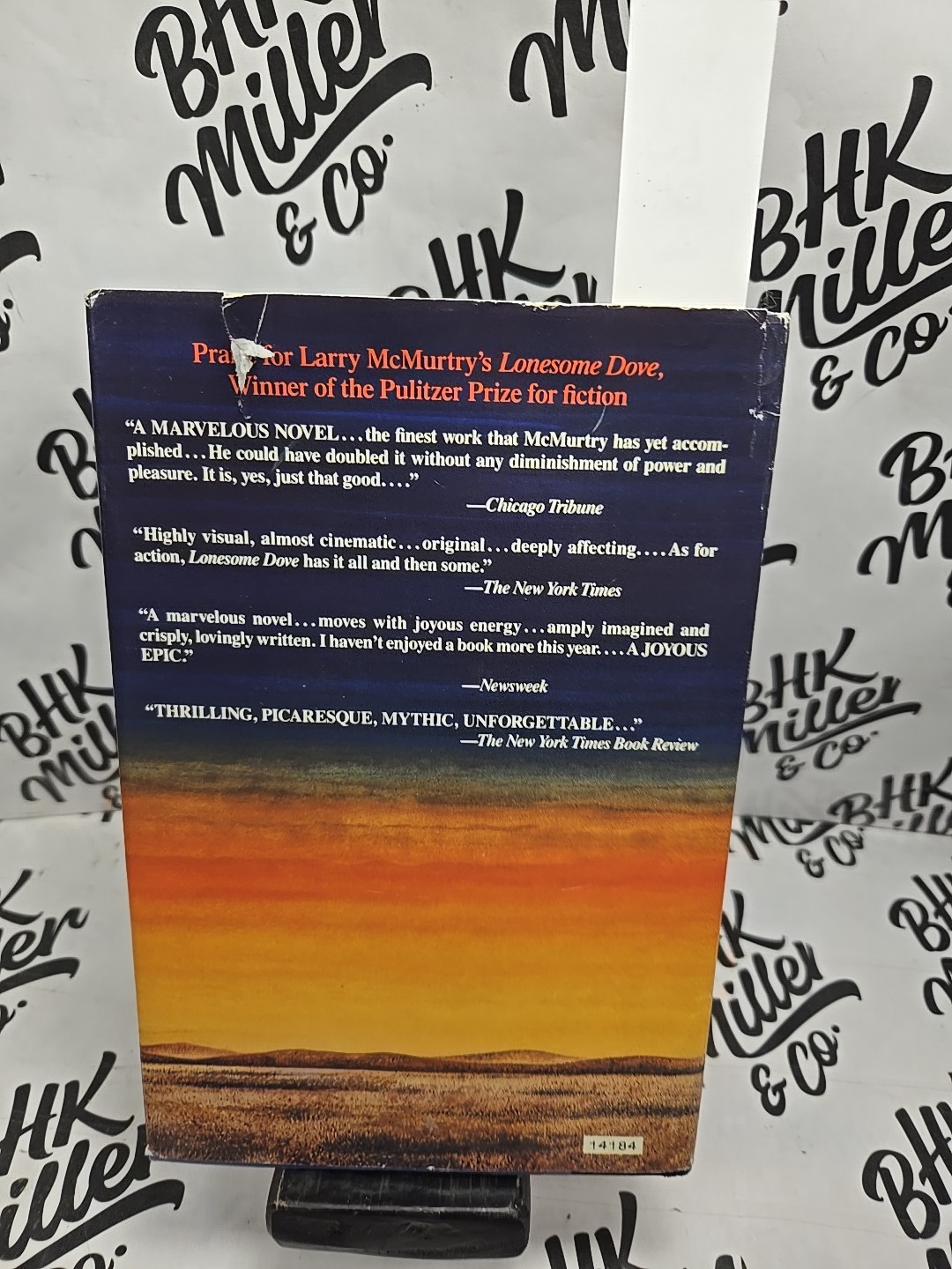 ANYTHING FOR BILLY a novel by Larry McMurtry 1988 Hardcover Edition