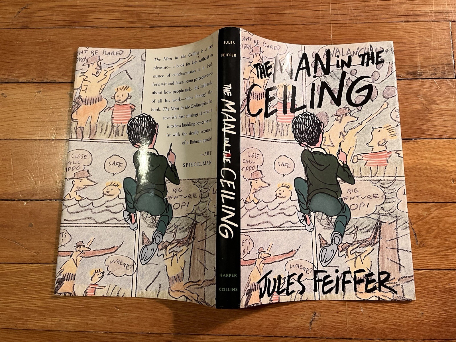 The Man in the Ceiling SIGNED Jules Feiffer 1st Edition 2nd Printing HCDJ 1994
