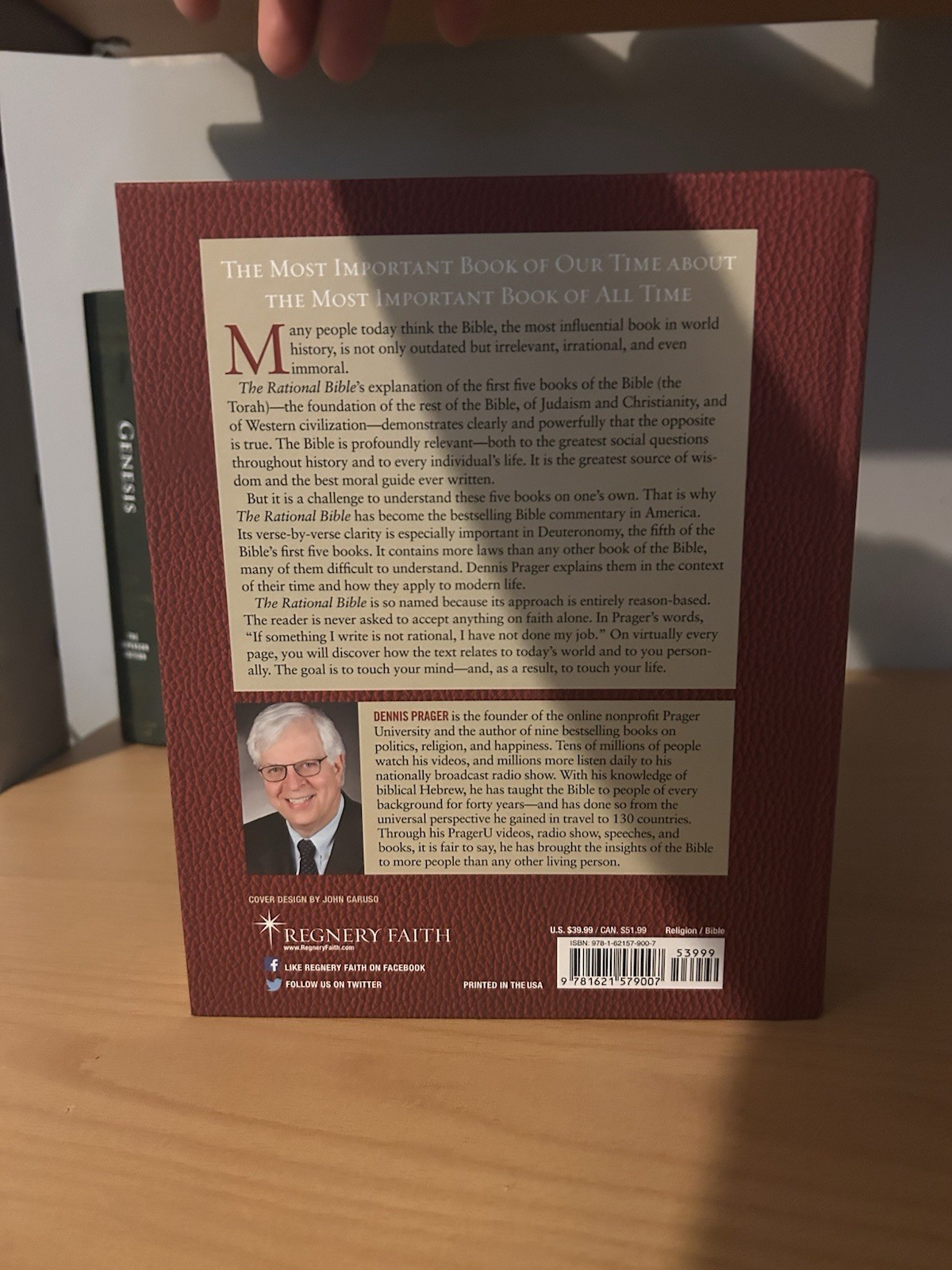 Dennis Prager The Rational Bible: Genesis Hardcover 2019 Regnery, English