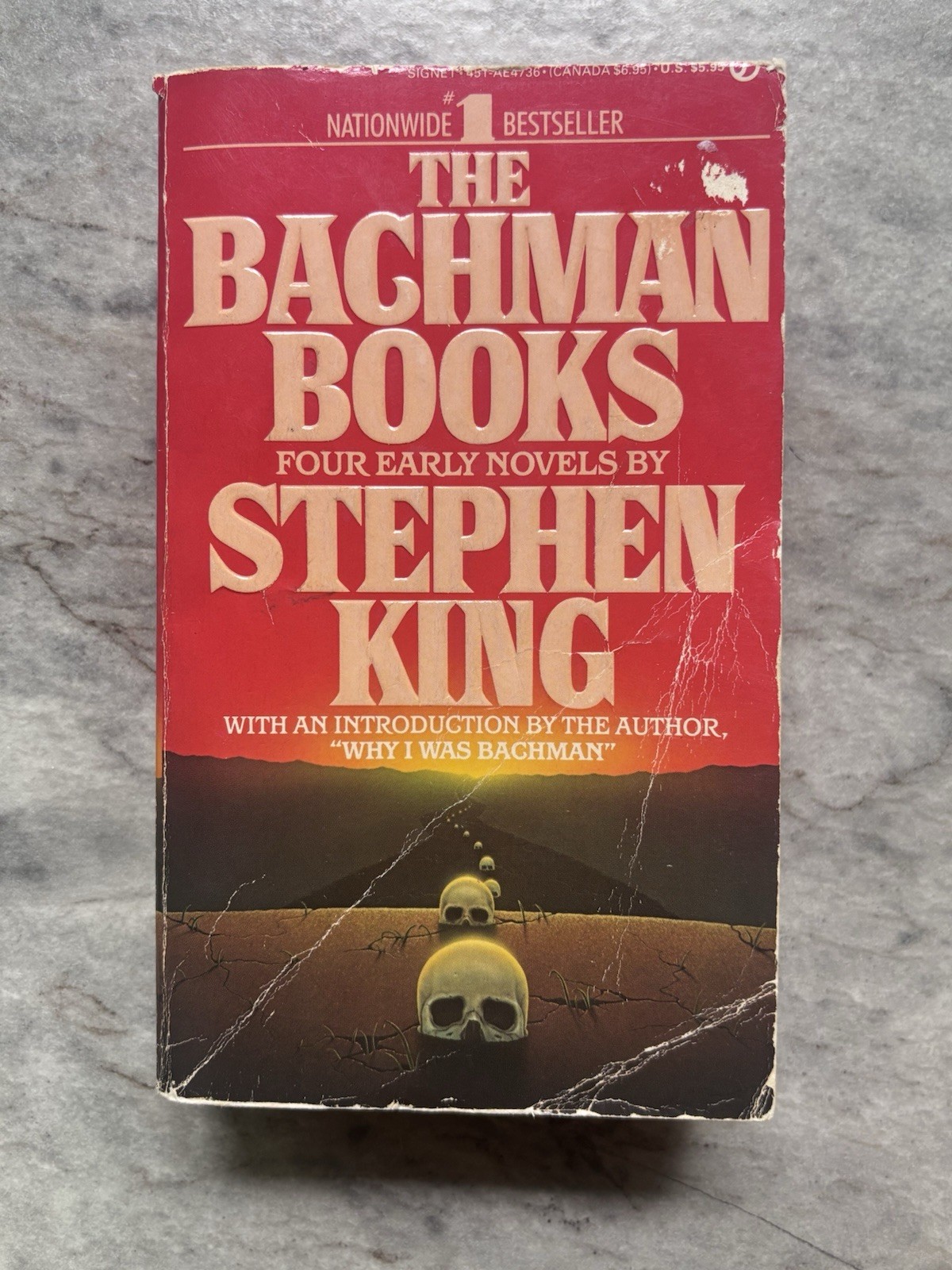 Stephen King Richard Bachman Books RAGE PB Book 1986 Signet 1st Ed Rage