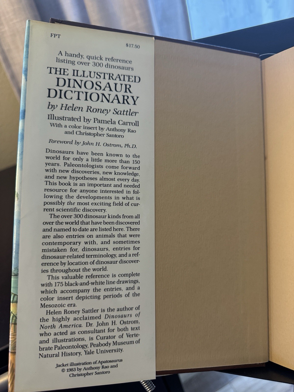 The Illustrated Dinosaur Dictionary by Helen Roney Sattler