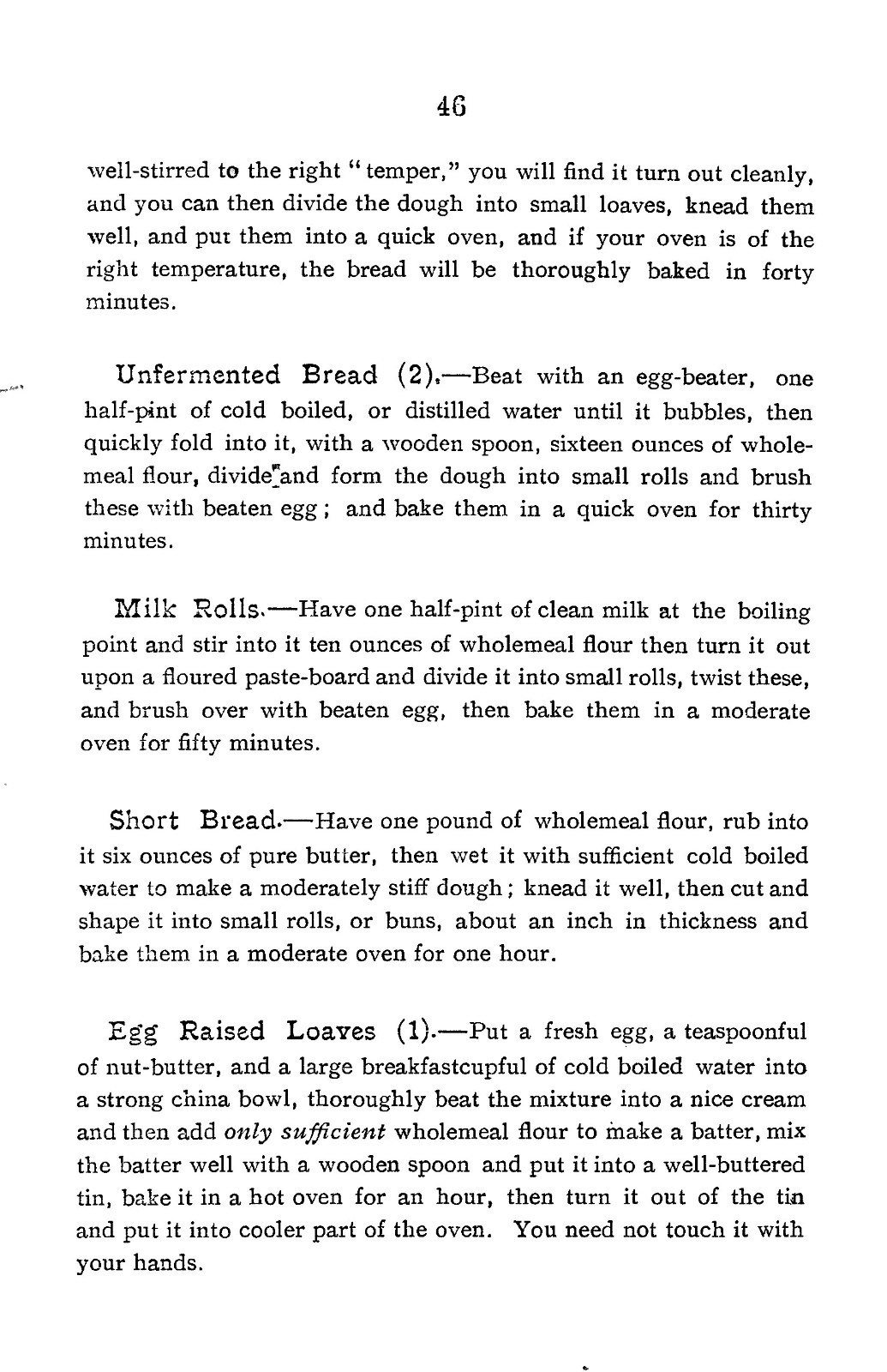 1908 Regenerative Food And Cookery Cook Book 118 Pages
