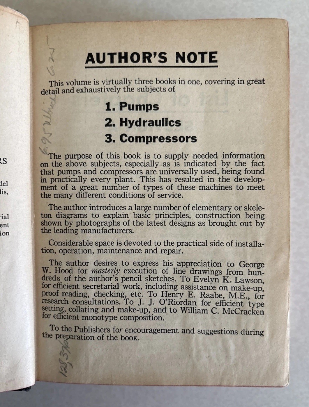 Audels Pumps Hydraulics and Compressors Frank D Graham 1965, Ex-Library