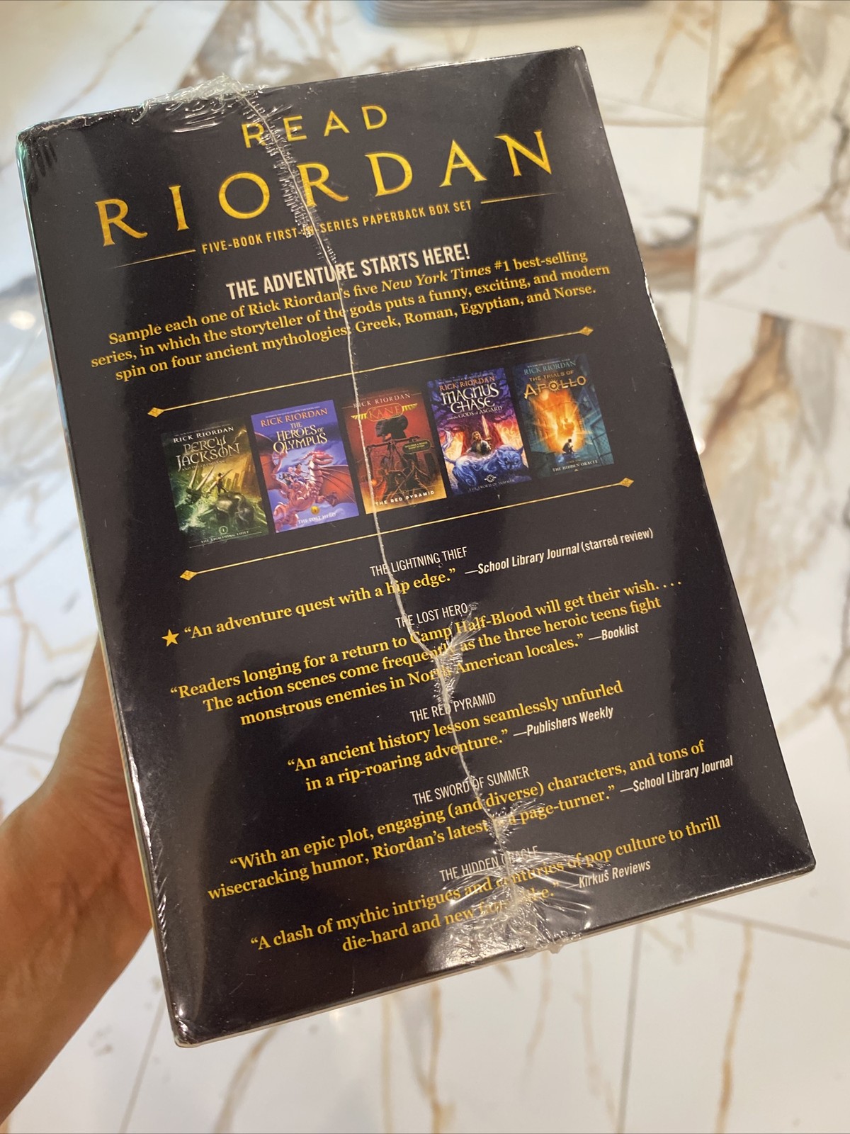 Read Riordan Rick Riordan Paperback Novel 5 Book Box Set Collection~New! Sealed!