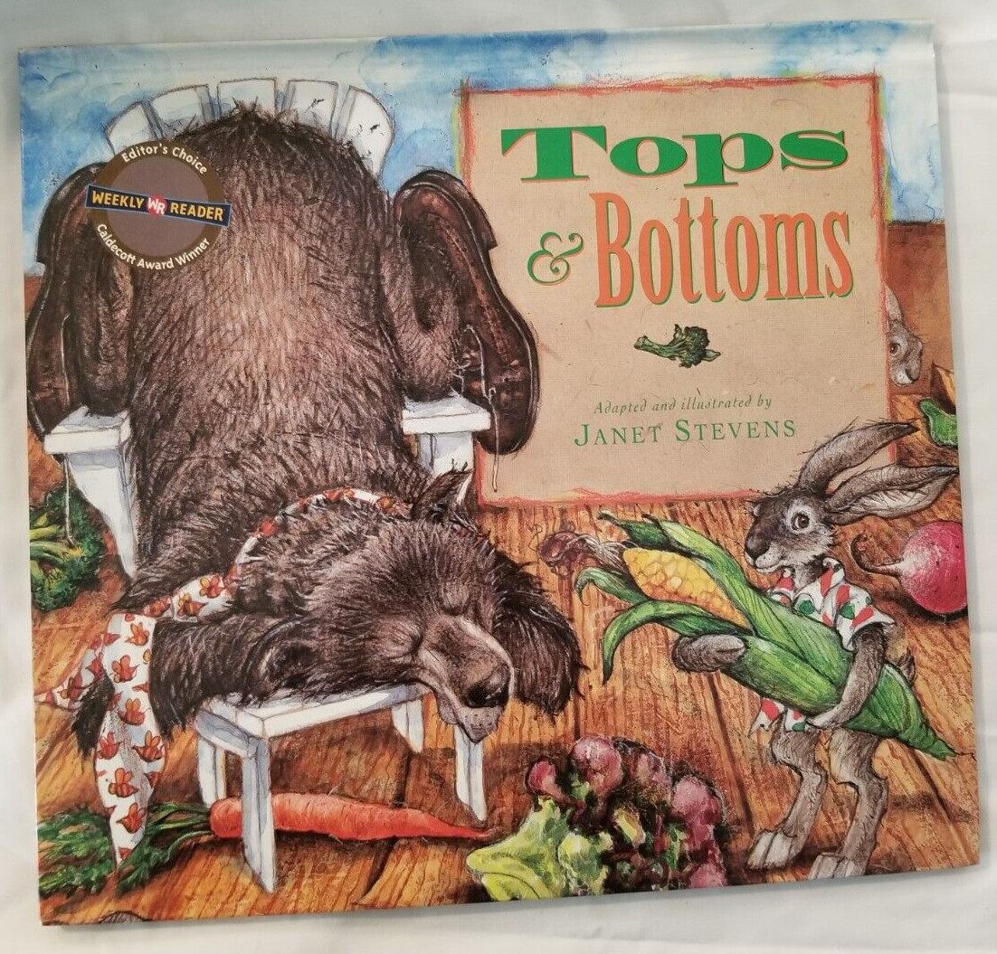 VINTAGE Tops & Bottoms (Caldecott Honor Book) By Janet Stevens 1996