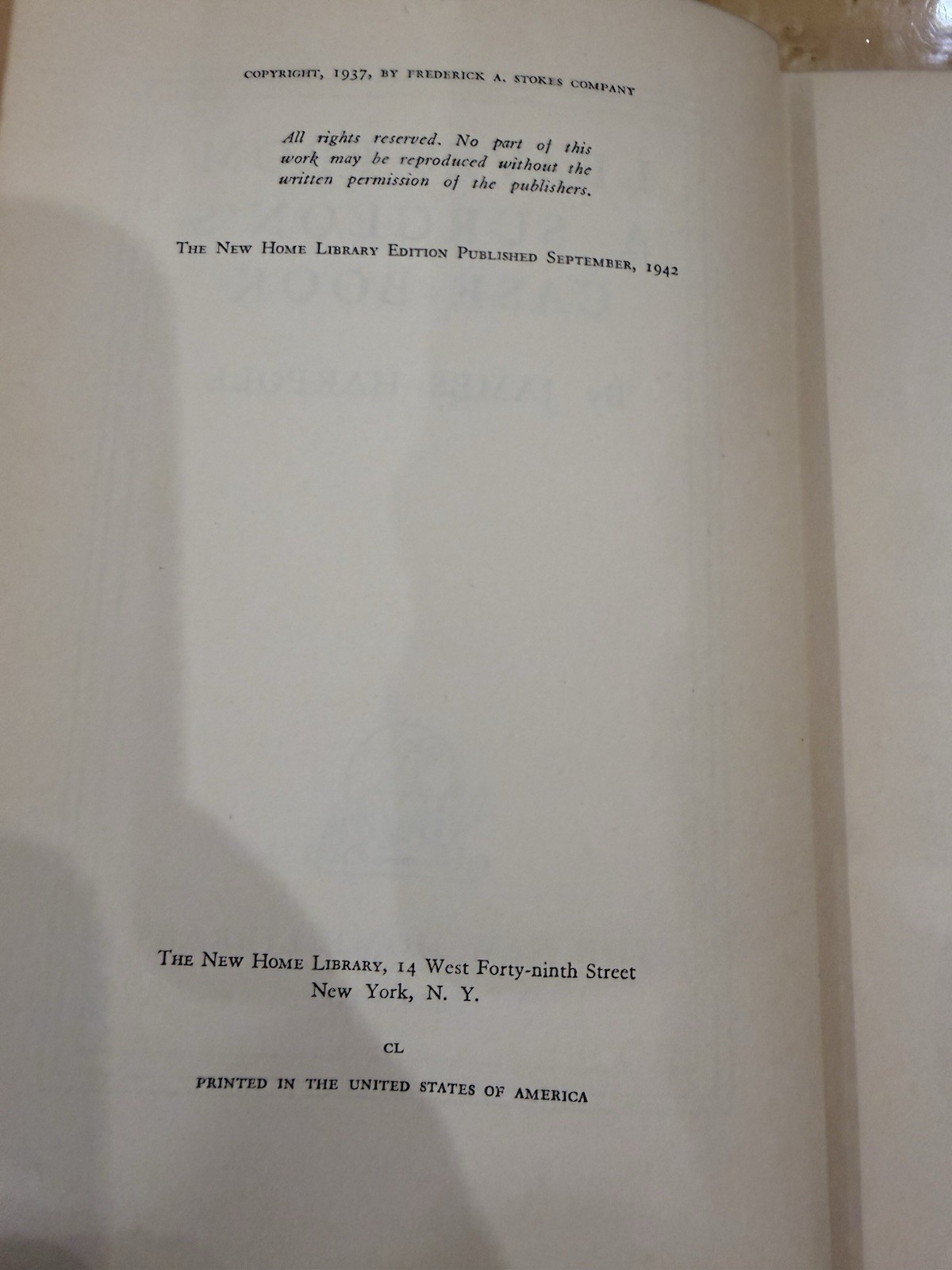 Leaves from a Surgeons Case Book 1942 James Harpole HC New Home Library Vintage