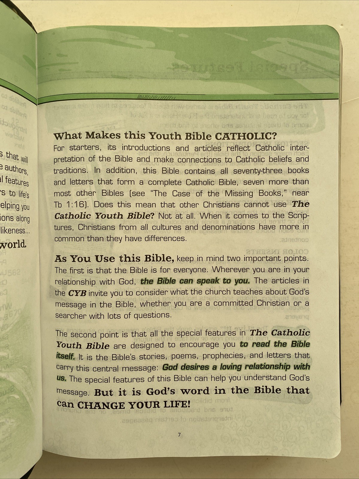 The Catholic Youth Bible Leatherette 3rd Edition St Mary’s Press 2012