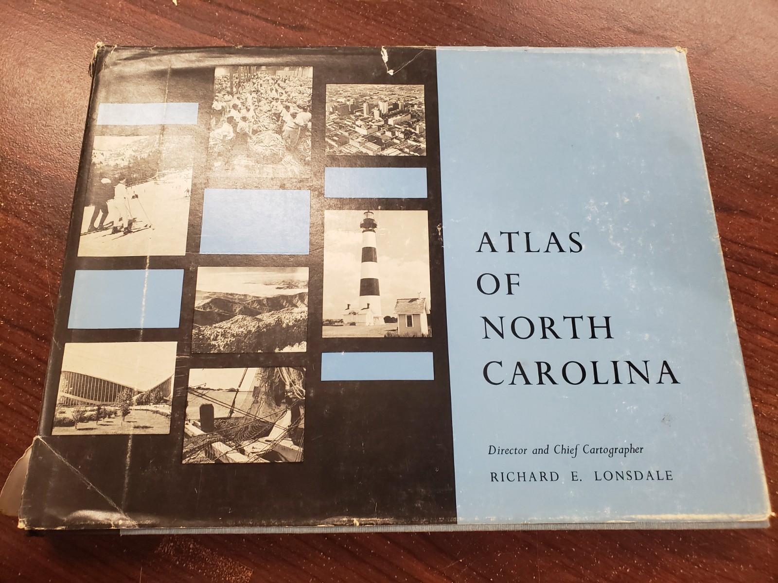 ATLAS of NORTH CAROLINA, by Lonsdale 1967 USED NC Book 158 pages