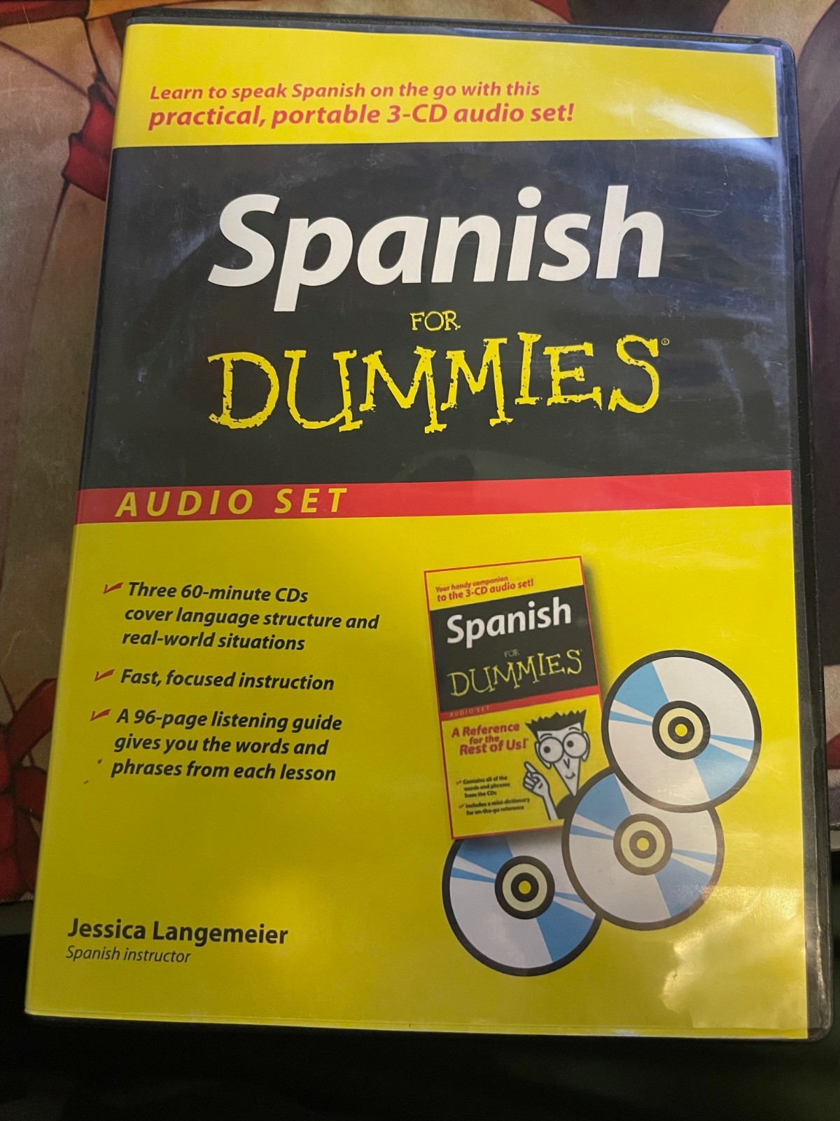 Spanish For Dummies 3-Disc Audio Set with case, guide not included