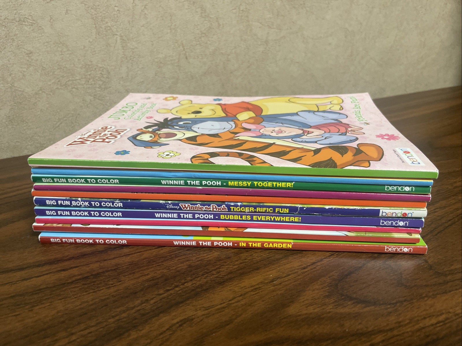 HUGE Winnie The Pooh Bear Disney Coloring Book 10 Lot Friends Are Fun New