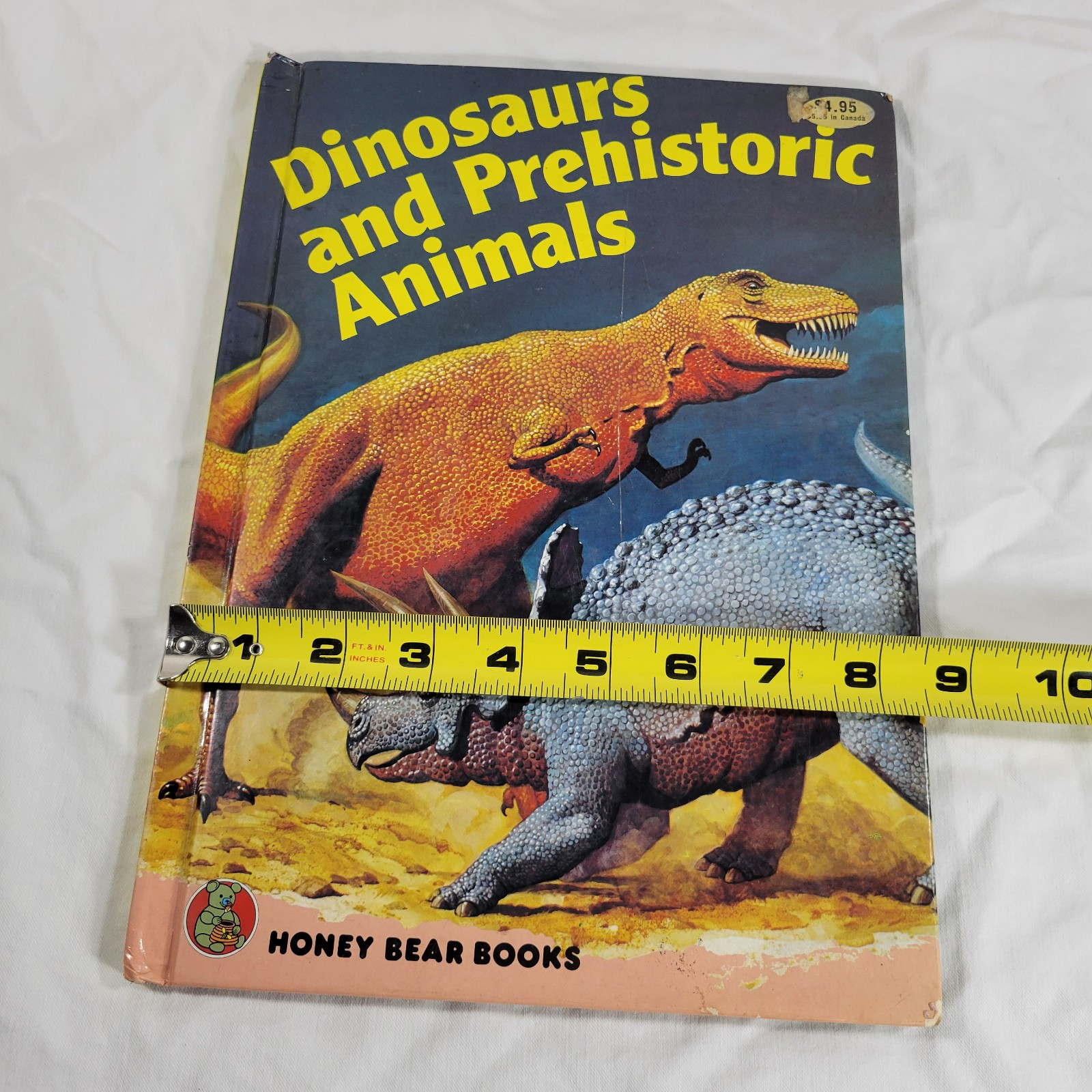 Dinosaurs And Prehistoric Animals Book Vintage 1981 Kid’s Hardcover Honey Bear