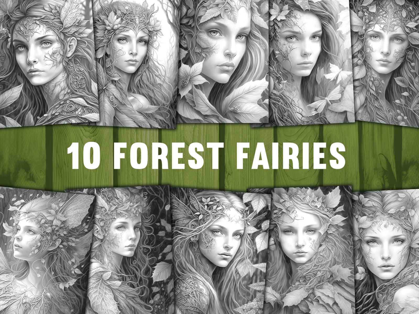 Adult Coloring Pages Bundle Fairy bundle 430 pages Printable Pages