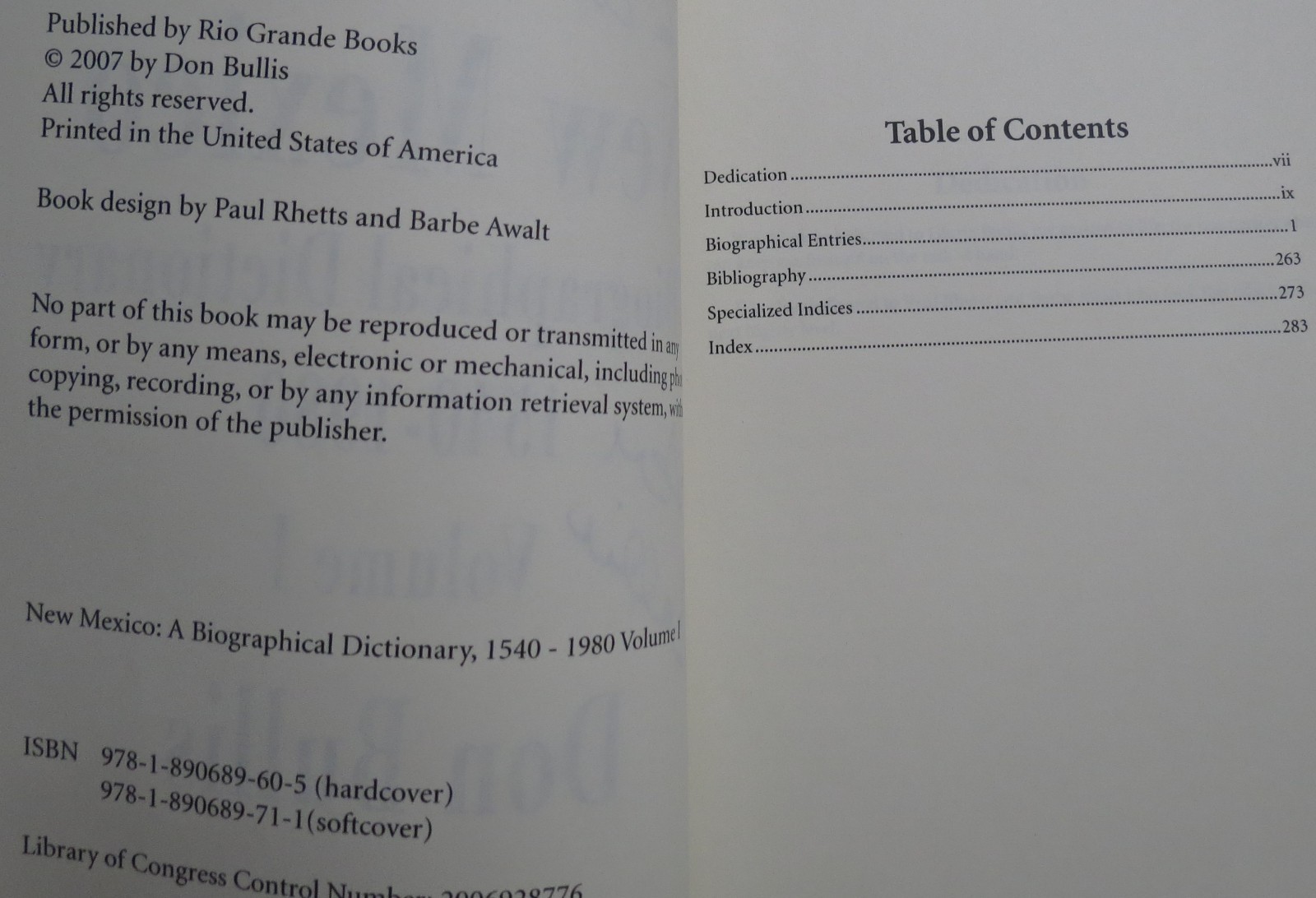 NEW MEXICO A Biographical Dictionary 1540-1980 Don Bullis ARMY Gallup LINCOLN