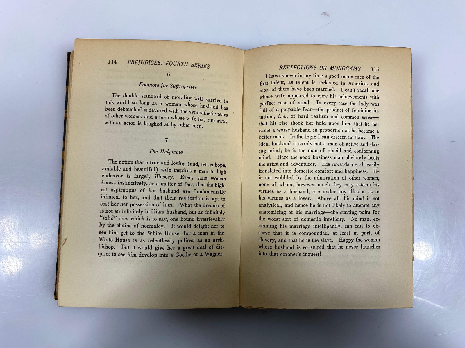 Prejudices Fourth Series by Mencken Alfred A Knopf 1925 HC