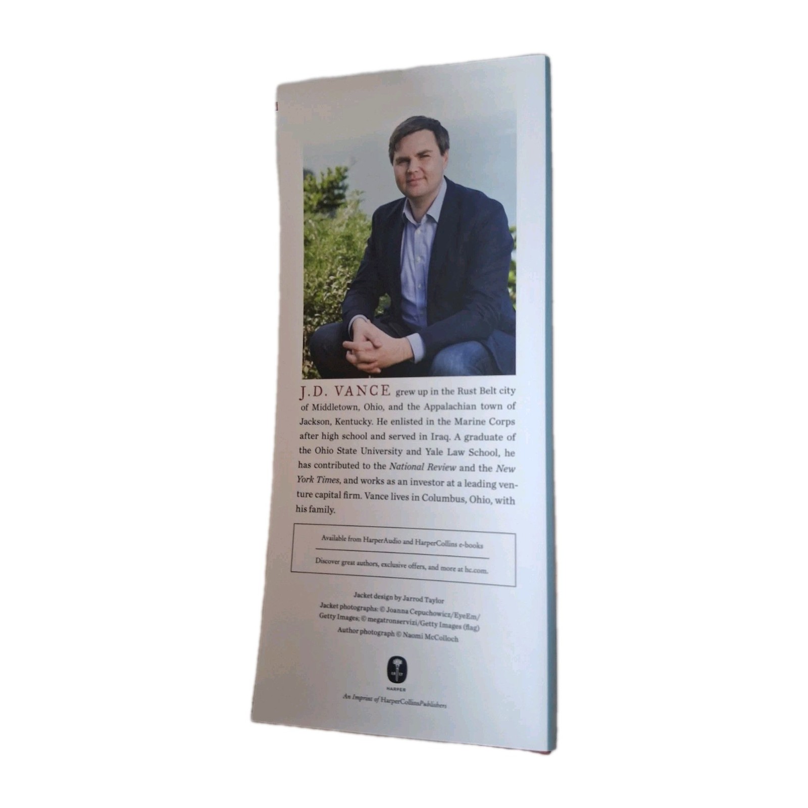 SIGNED Hillbilly Elegy Vice President JD Vance Hardcover No Inscription DJ NICE!