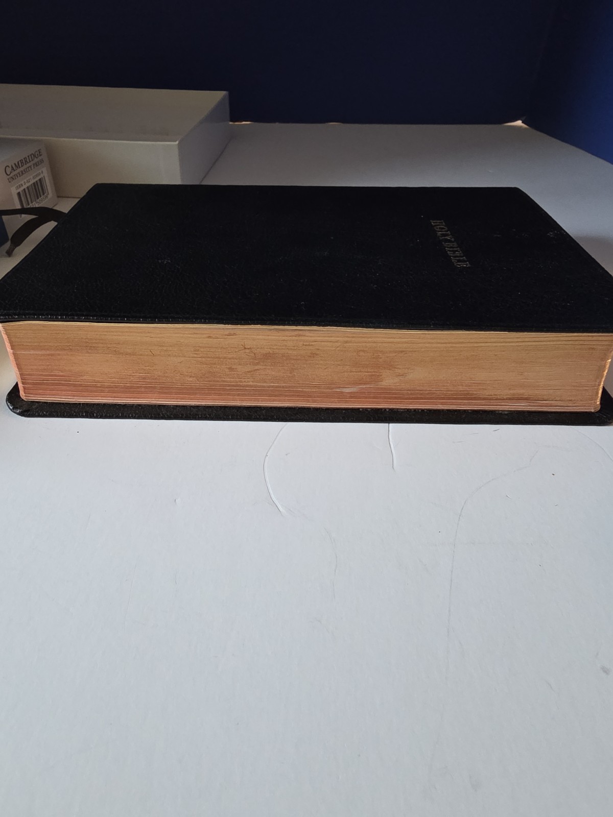 Cambridge KJV Reference Bible Genuine Black Calfskin Leather CD267 In Box