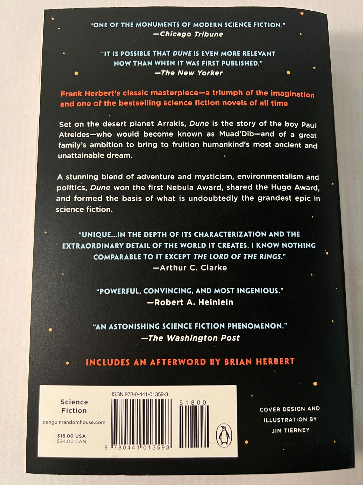 Dune (Dune Chronicles, Book 1) – Paperback By Herbert, Frank – Near Mint