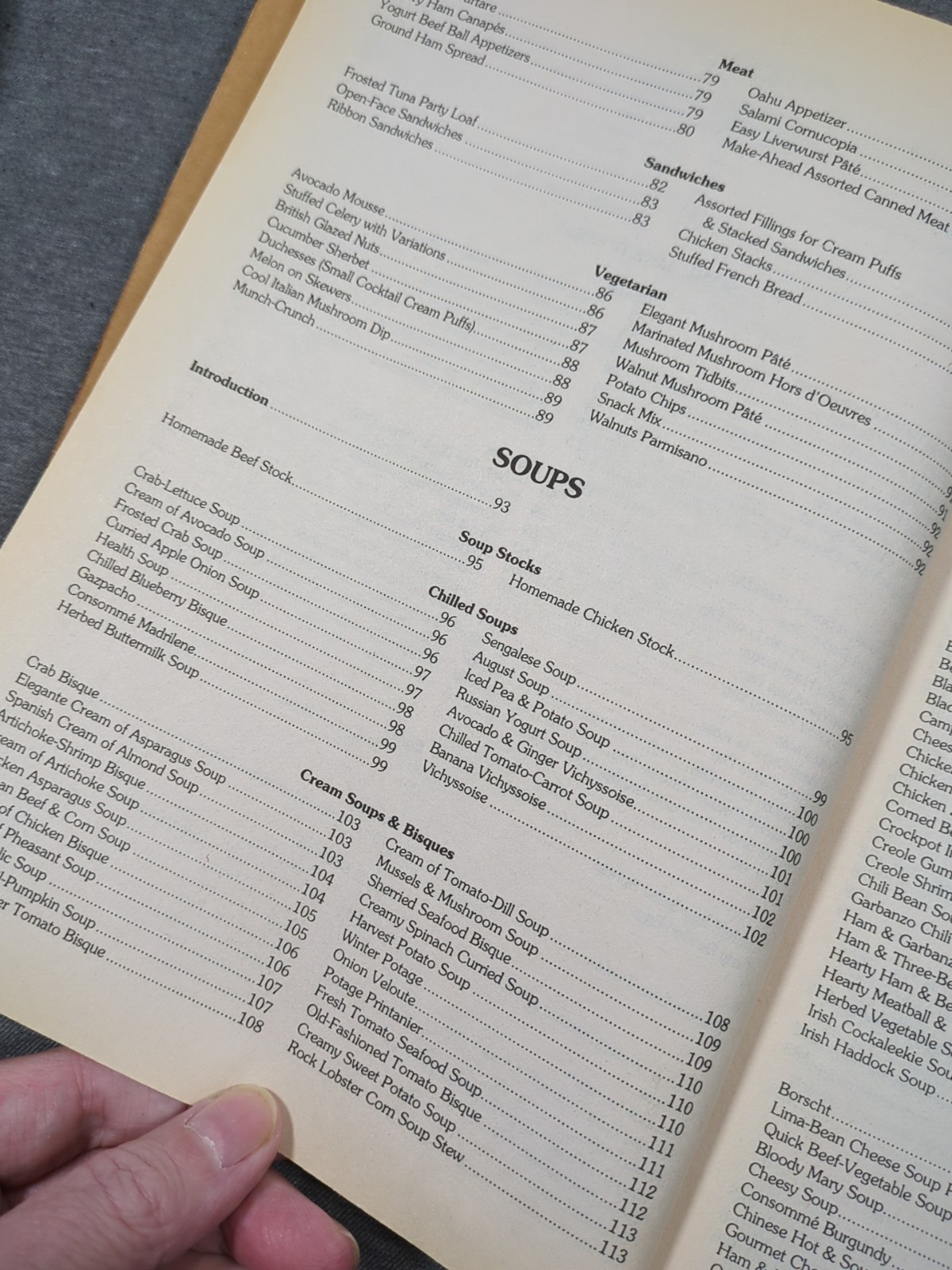 1987 The Complete Start-Your-Meal Cookbook Johna Blinn Speedy Gourmet Library
