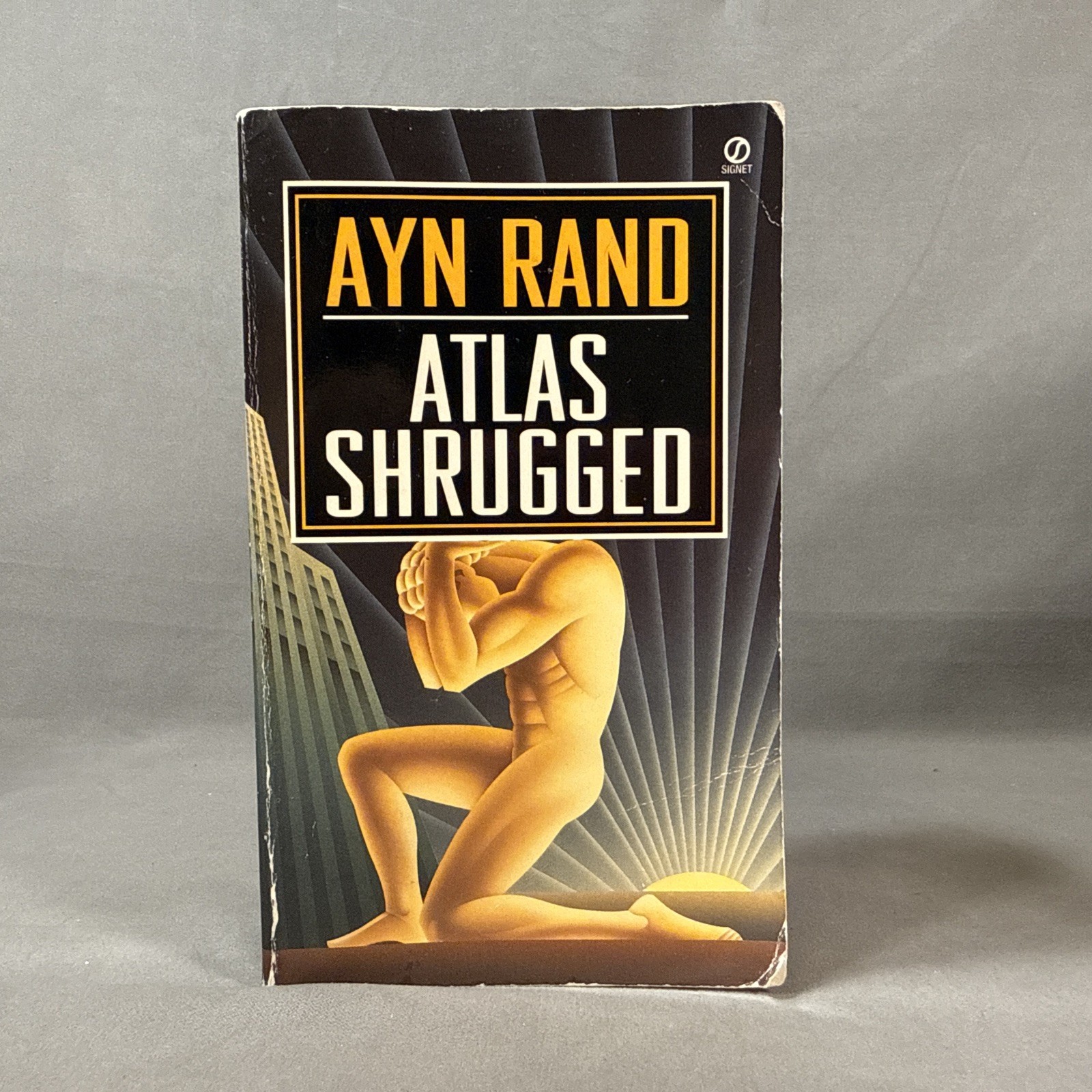ATLAS SHRUGGED Ayn Rand, 10th Print, Paperback 35th Anniversary Ed 1992 Signet