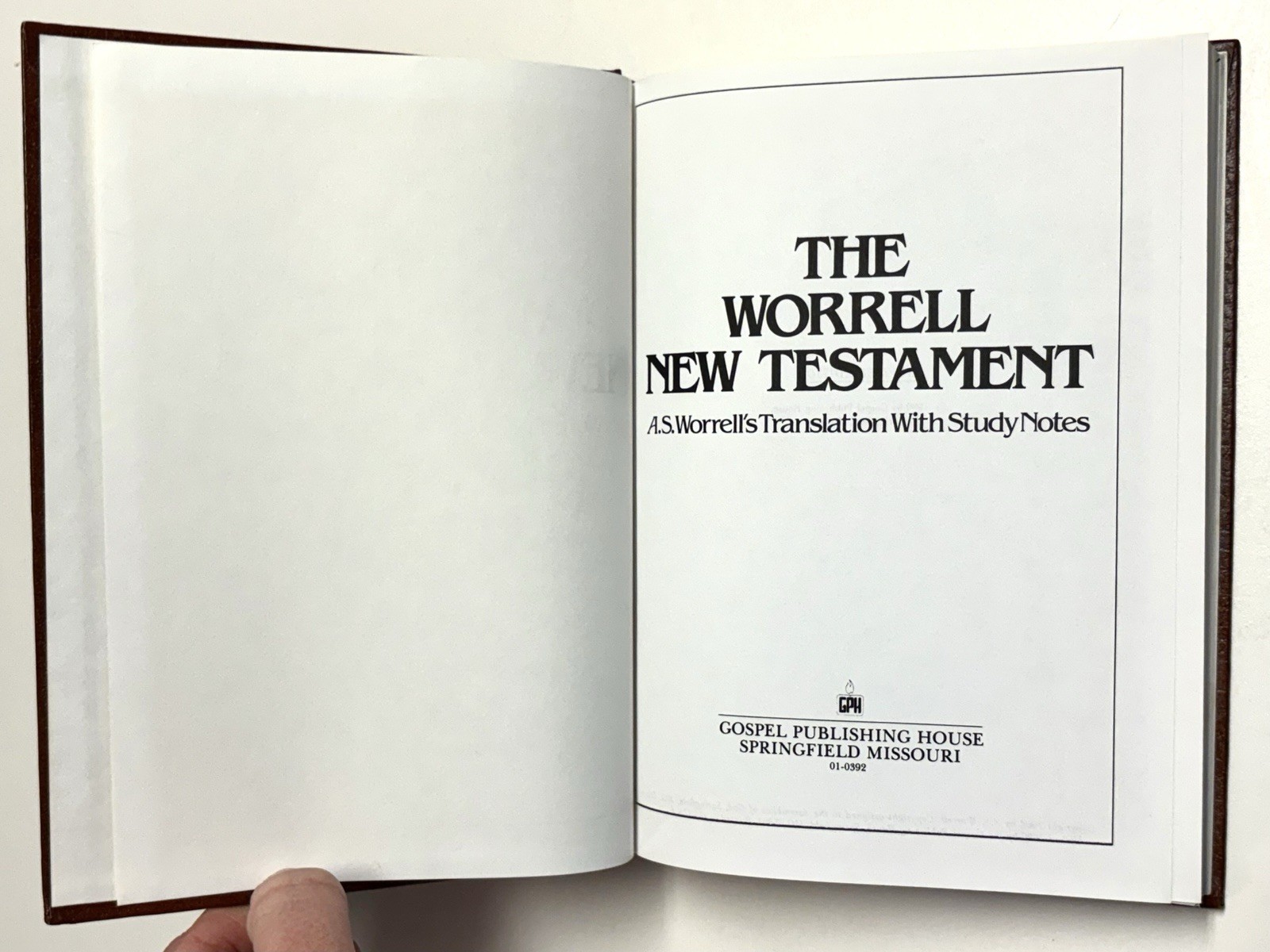 Worrell New Testament by A. S. Worrell 1980 Hardcover Gospel Publishing House