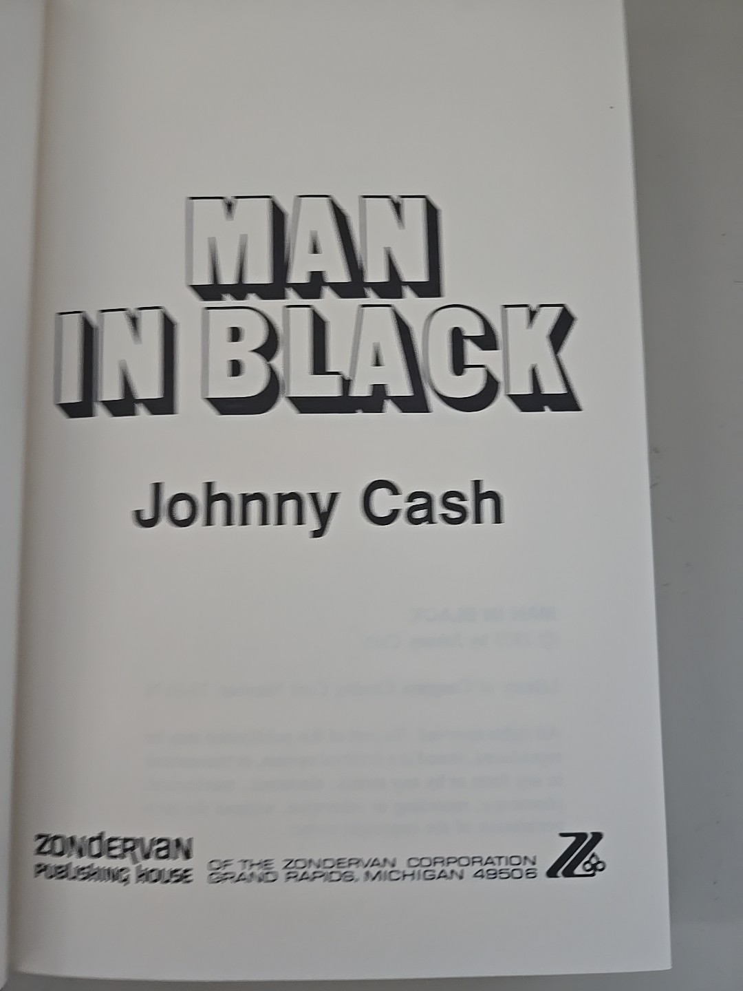 RARE 1ST EDITION 1st PRINTING! Man In Black by JOHNNY CASH (1975, Hardcover W/DJ