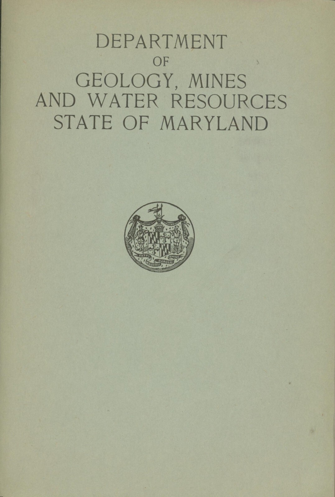 The Water Resources of Anne Arundel County, Maryland by V. R. Bennion