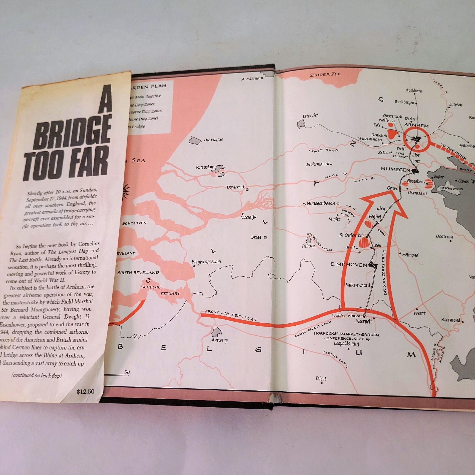 A Bridge Too Far by Cornelius Ryan (1974, Hardcover) Vintage 1st Edition