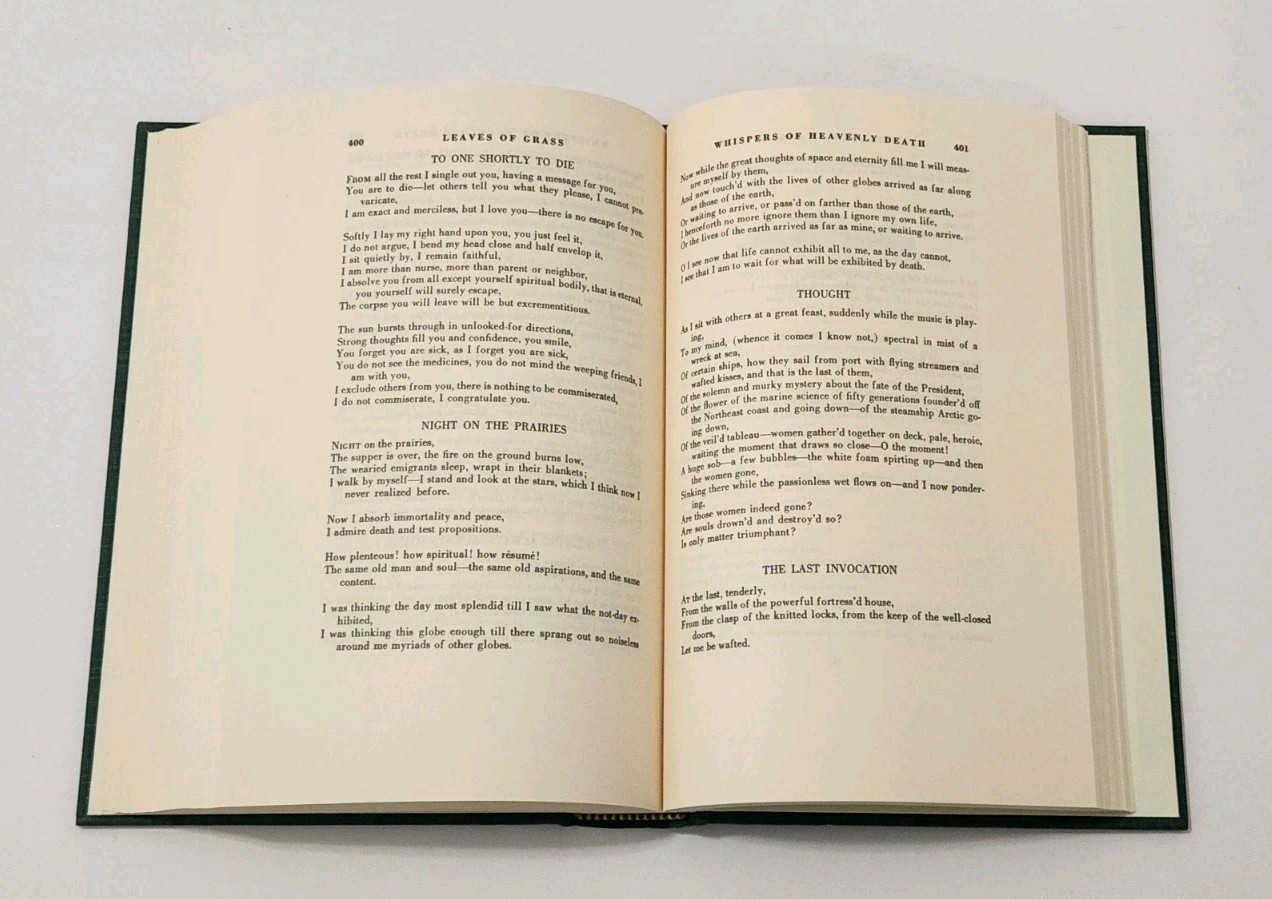 Leaves of Grass by Walt Whitman – Heritage Press 1937/65 – Slipcase HC Sandglass