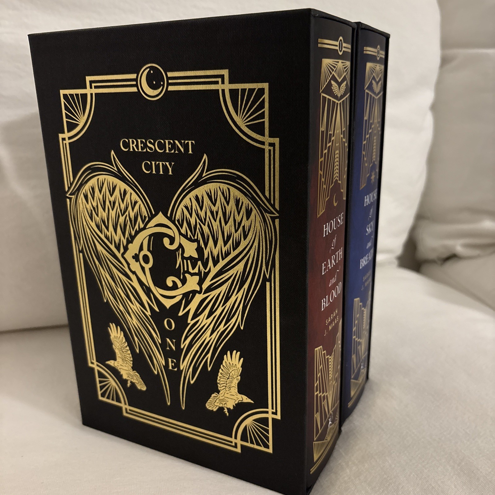 FairyLoot Exclusive Slipcase Edition – Books 1 & 2 Crescent City By Sarah J Maas