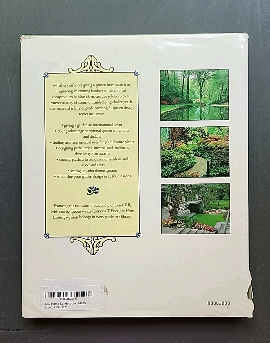550 Home Landscaping Ideas by Catriona T. Erler. Hardcover 1991