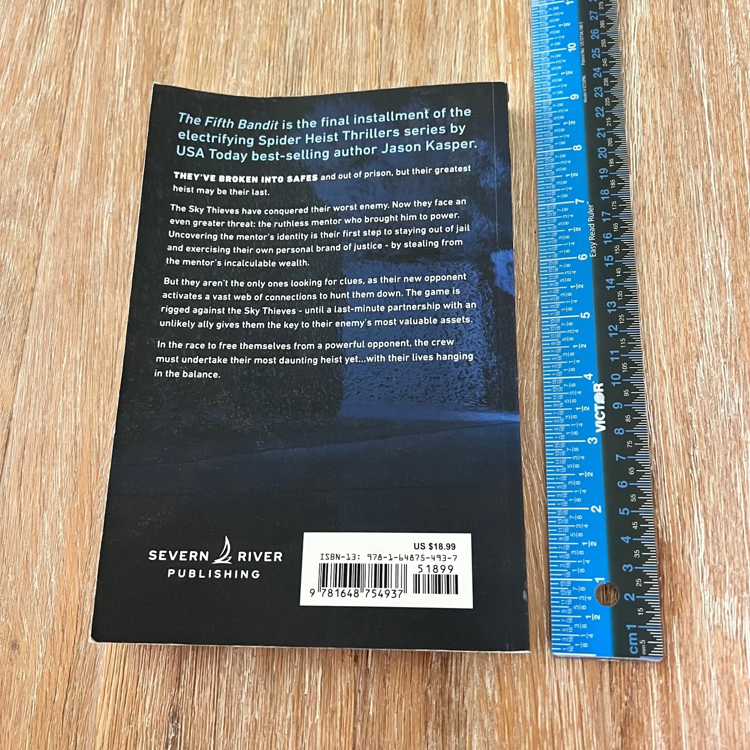 The Fifth Bandit Jason Kasper 2021 Paperback Spider Heist Thriller Severn River