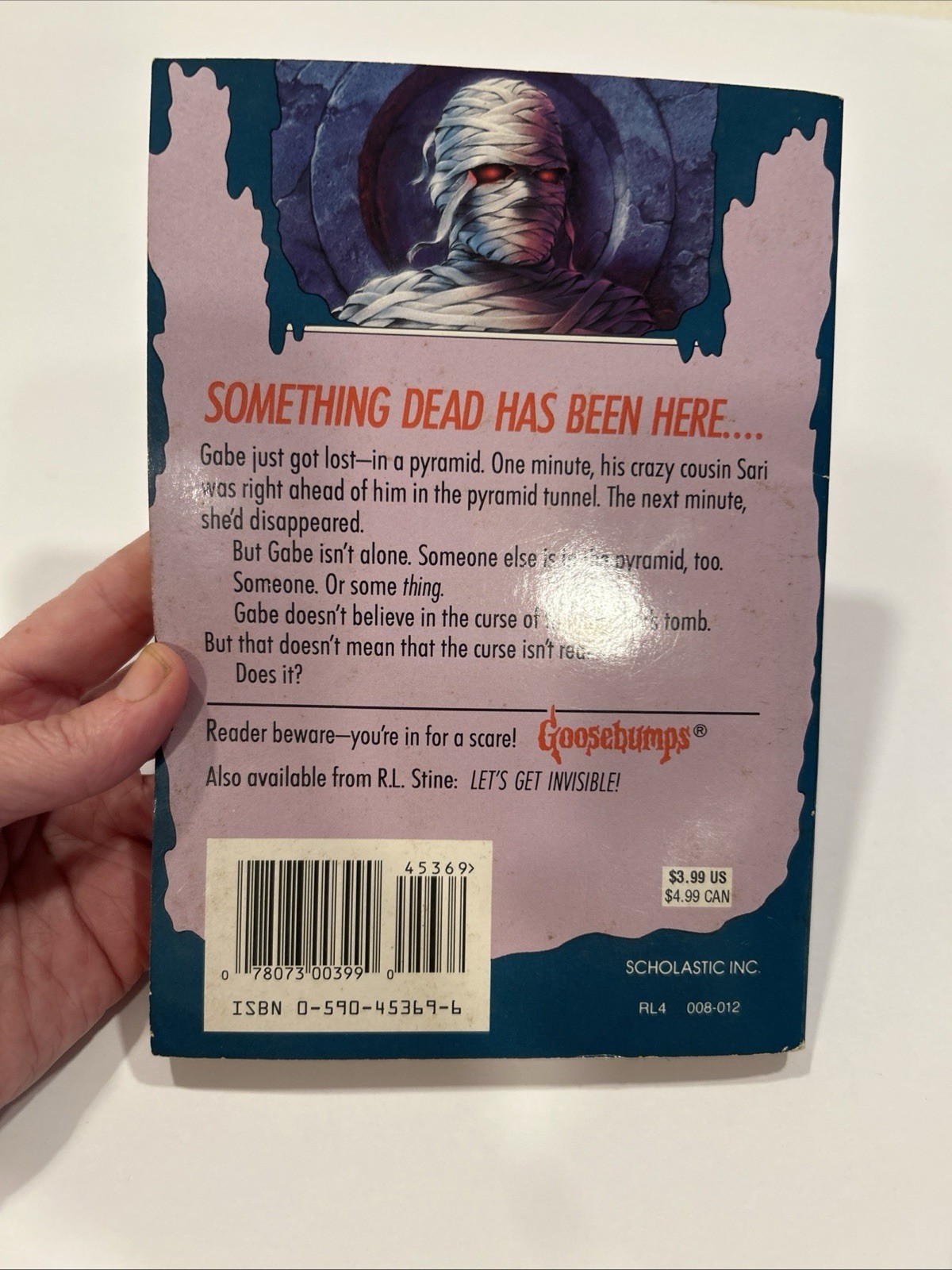 Goosebumps #5 The Curse of the Mummy’s Tomb ~ R.L. Stine