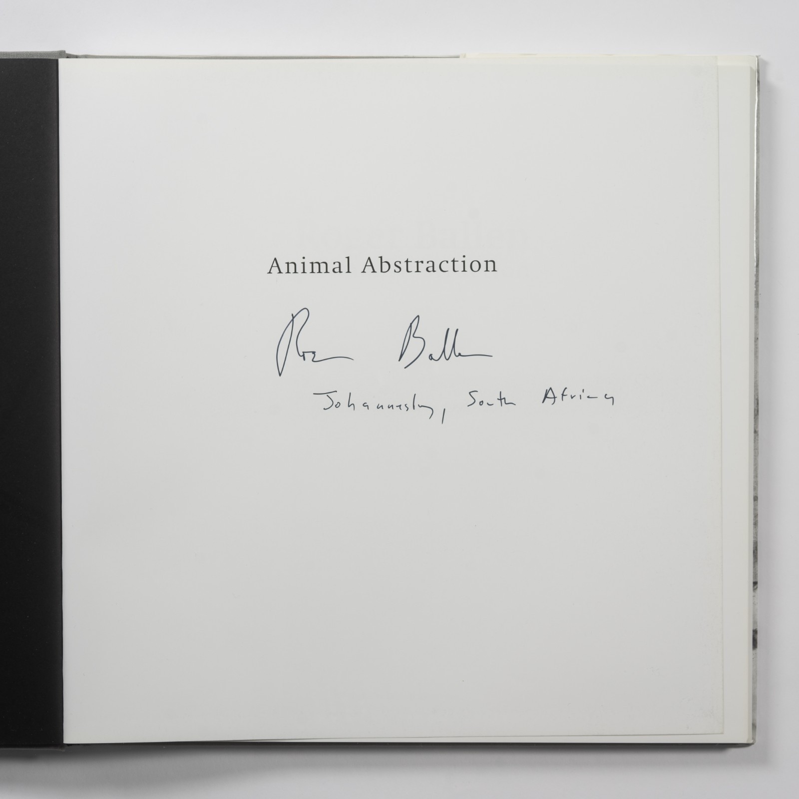 Roger Ballen – Animal Abstraction – SIGNED – Relfex Editions 2012