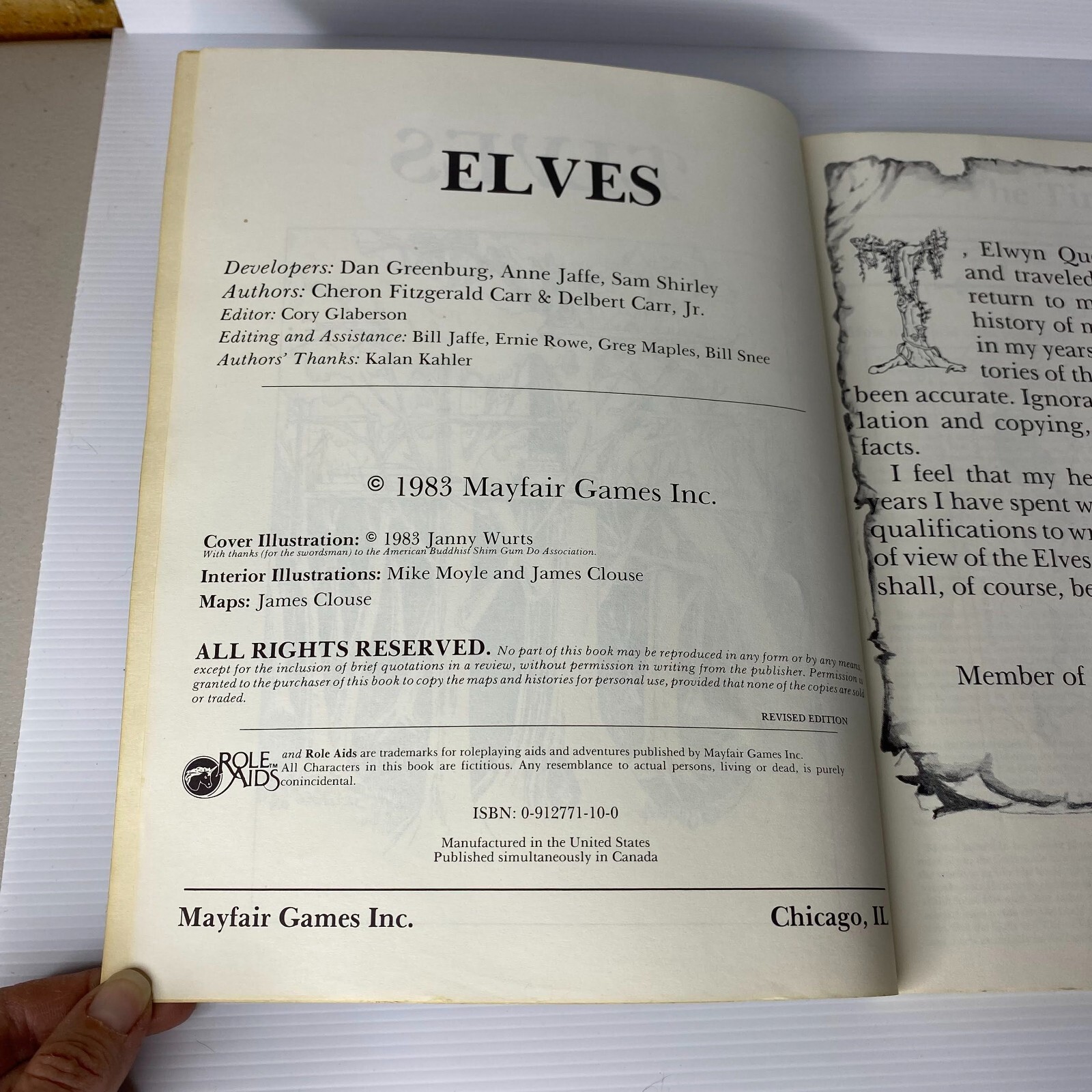 Elves. Advanced Dungeons & Dragons by Cheron Fitzgerald, Del…
