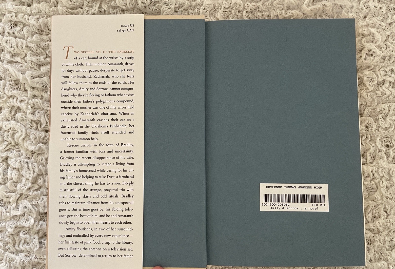 Amity and Sorrow : A Novel by Peggy Riley (2013, Hardcover)