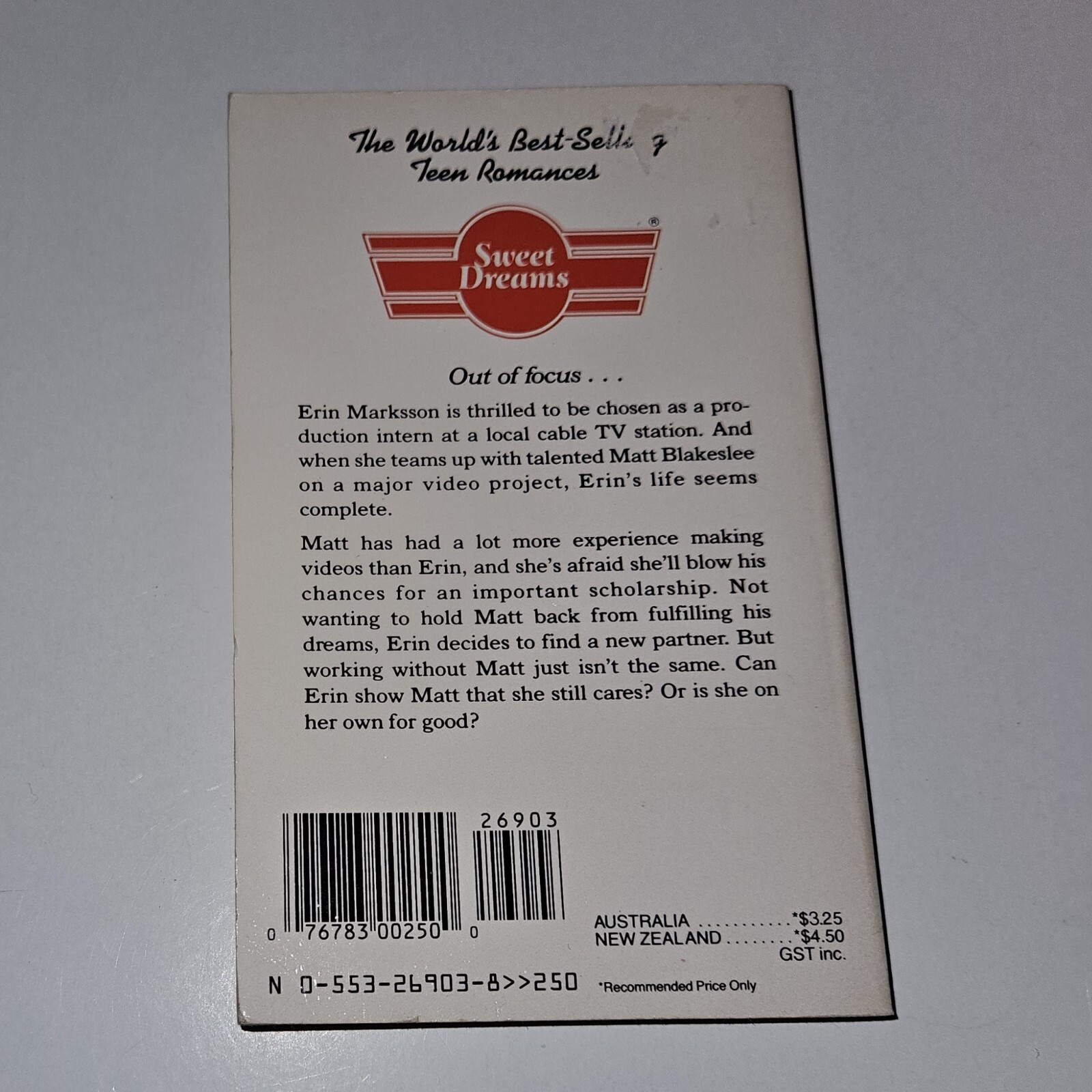 VTG Sweet Dreams #136 Stand By For Love Paperback Book Carol Macbain 1987