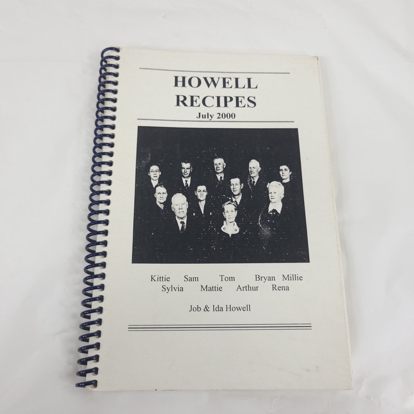 Howell Recipes 2000 Vintage Spiral Bound Family Cookbook Heritage Collection
