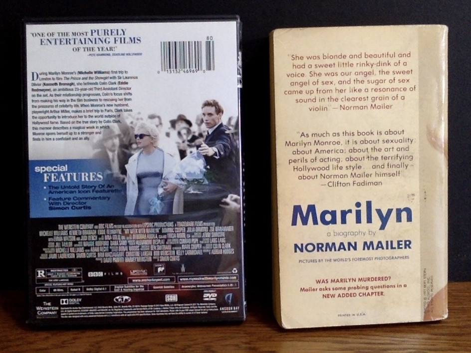Marilyn Monroe LOT of 3 Biography Hardcover, Trade Paperback & Movie DVD