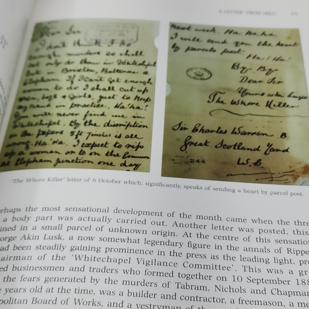Jack the Ripper: Letters from Hell Stewart Evans & Keith Skinner Hardcover & DJ