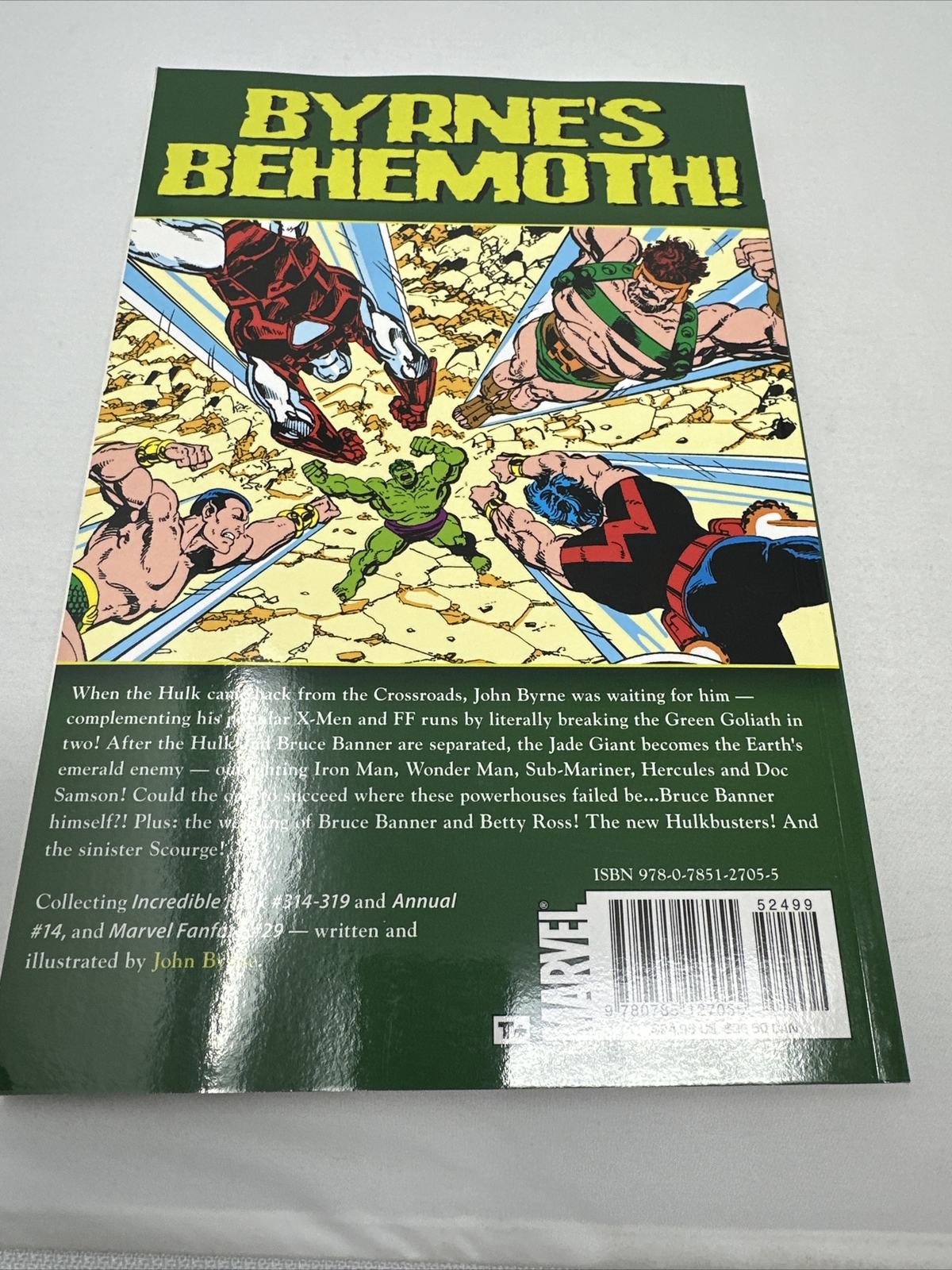 Incredible Hulk Marvel Visionaries – John Byrne Paperback Fast Shipping