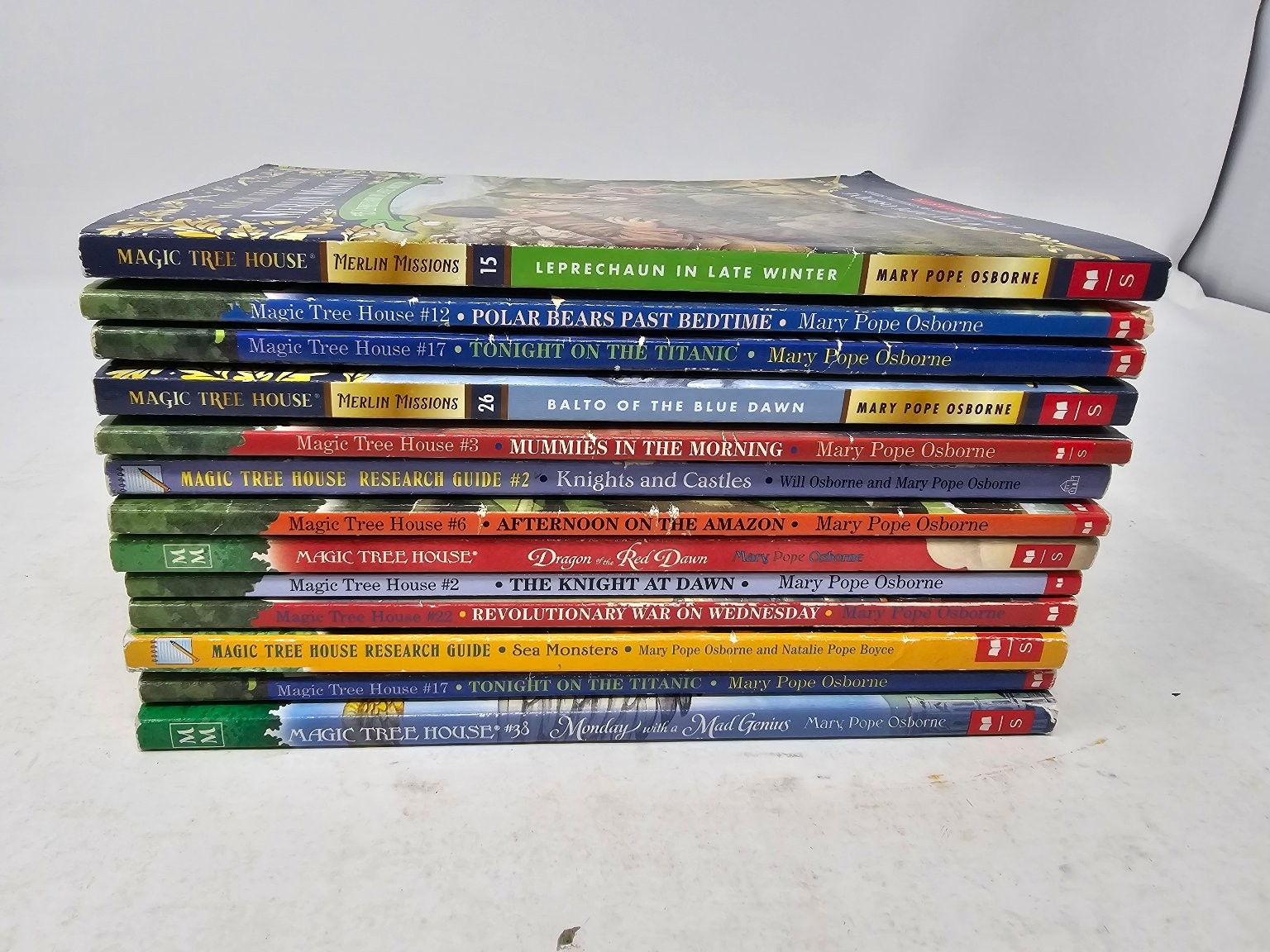 Magic Tree House Books Mary Pope Osborne Scholastic Children’s Series Lot of 13