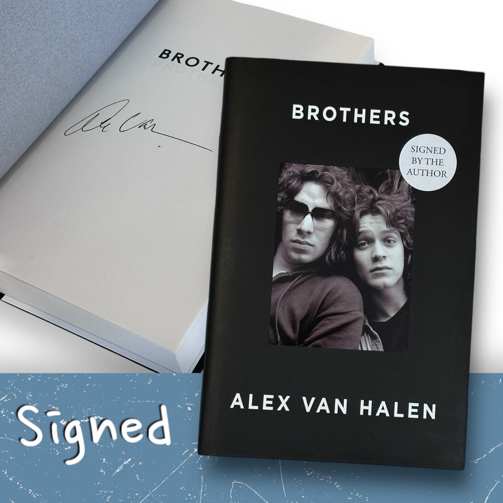 Van Halen Brothers SIGNED Hardback Book Rock & Roll Music Memorabilia Gift New