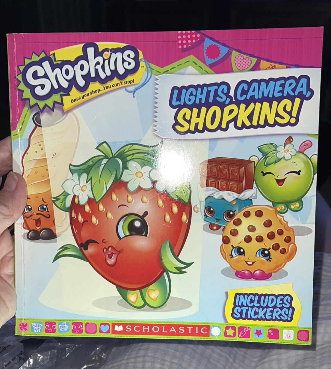 Shopkins Lights, Camera, Shopkins! Includes Stickers Paperback Very Good 2016