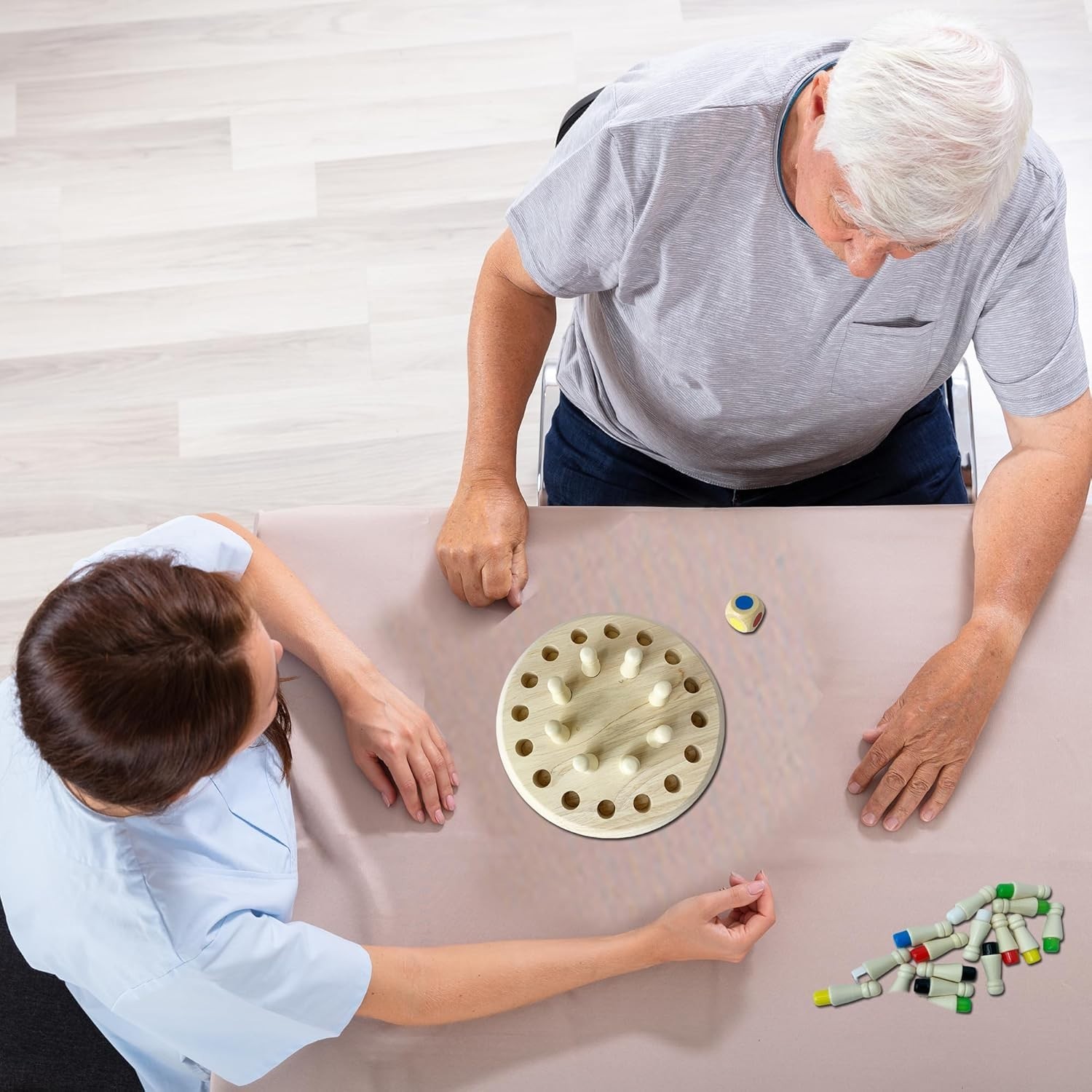 Adjustable Memory Game for Seniors – Fun Wooden Activity for Dementia Patients