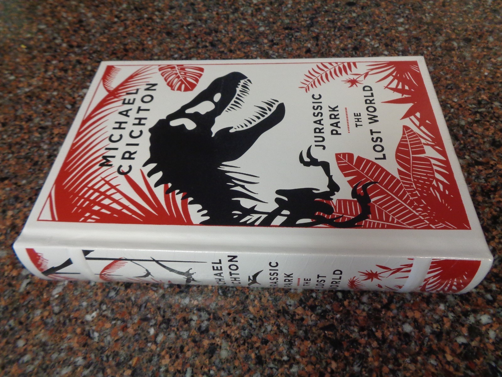 Jurassic Park & The Lost World Hardcover Leather Bound (Sealed, New) Crichton