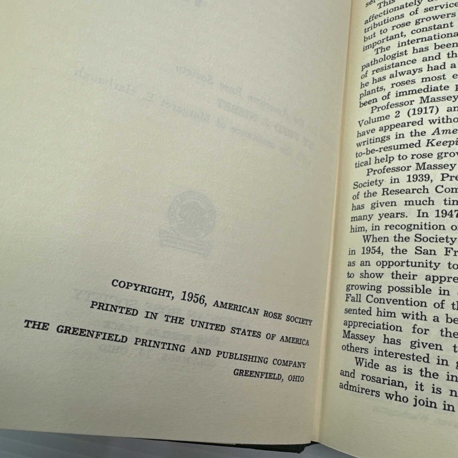 American Rose Annual 1956 Fred J Nisbet Beautiful Pictures Greenfield Printing