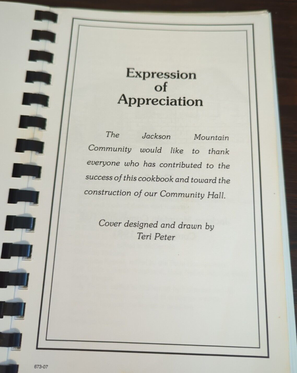 Partyline #3 Cookbook, Jackson Mountain Community, 1981, Community Cookbook