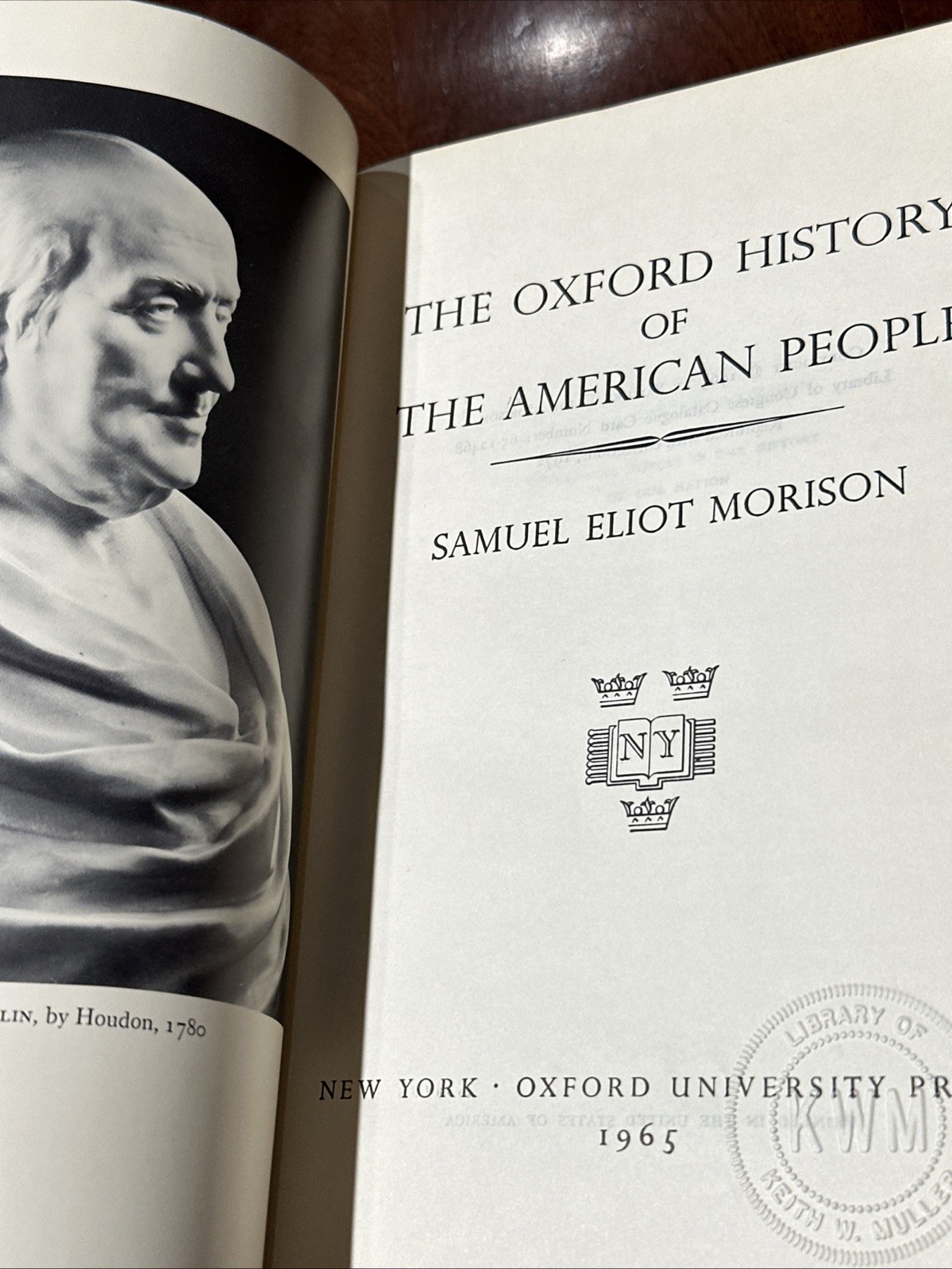 The Oxford History of the American People by Morison, Samuel Eliot B-111325