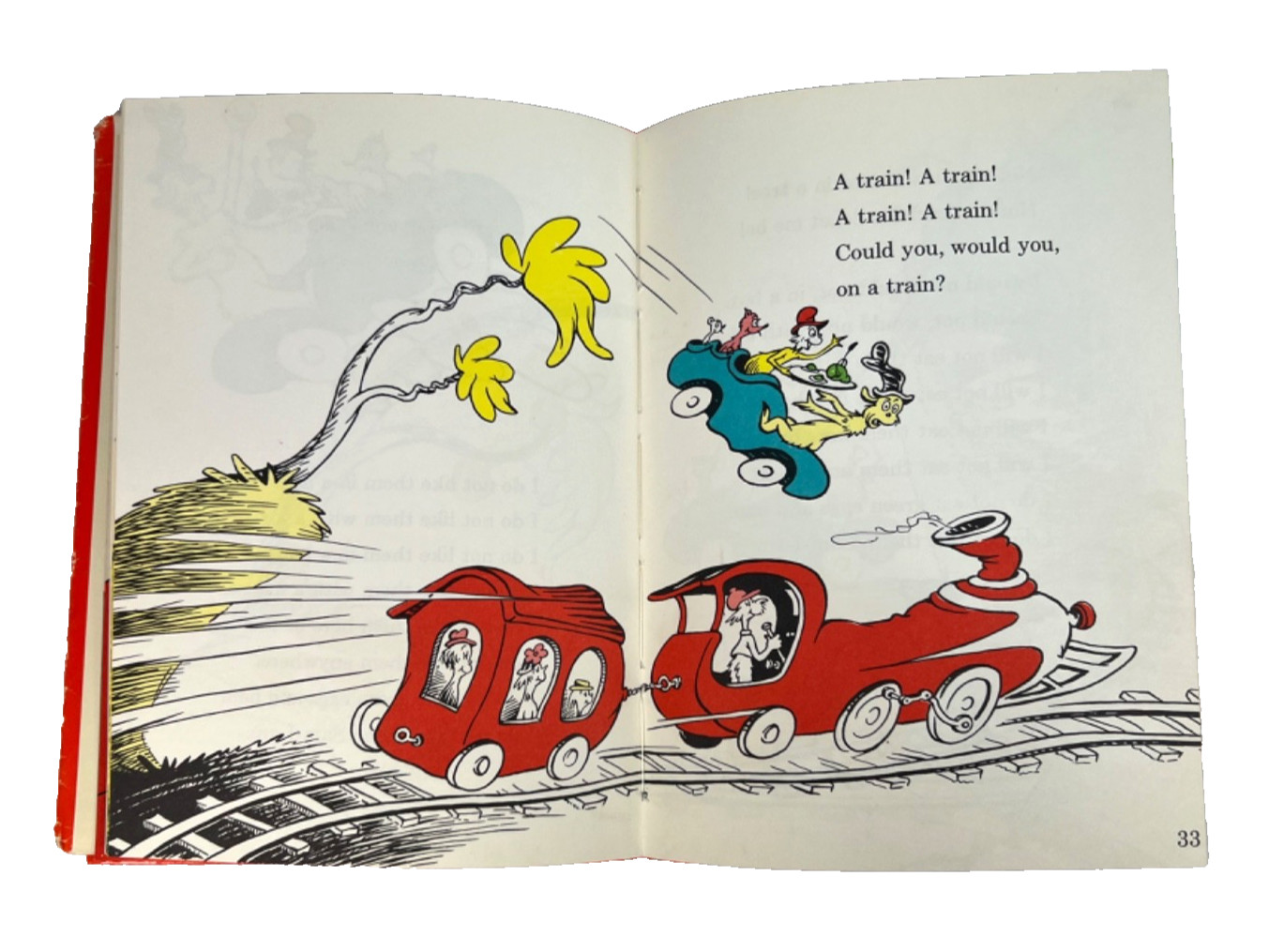 GREEN EGGS AND HAM Dr. Seuss Hardcover Book/Jacket 1960 First Edition 62 Pages