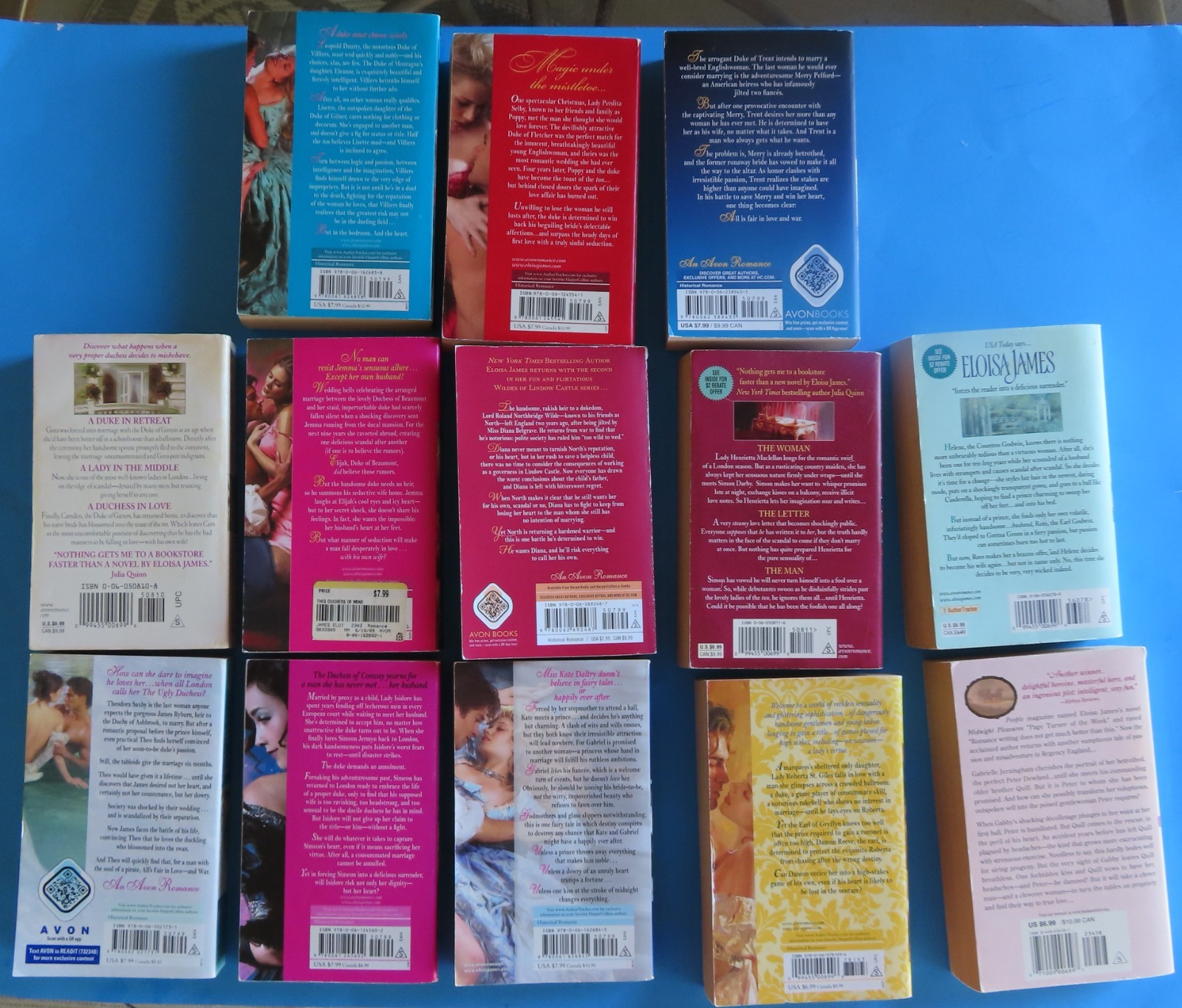 Eloisa James Lot of 13 Mixed Series Paperbacks